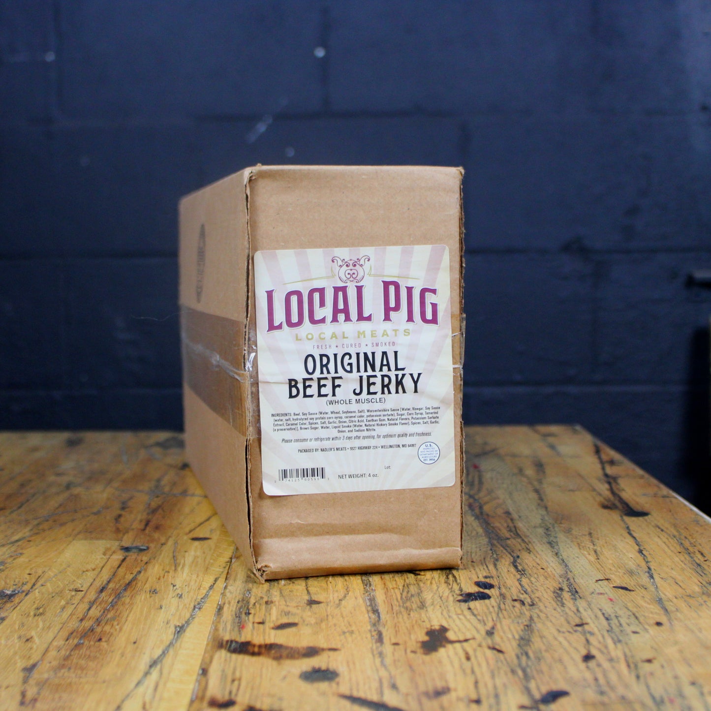 Beef Jerky - 4 oz bag, 16 bags/cs