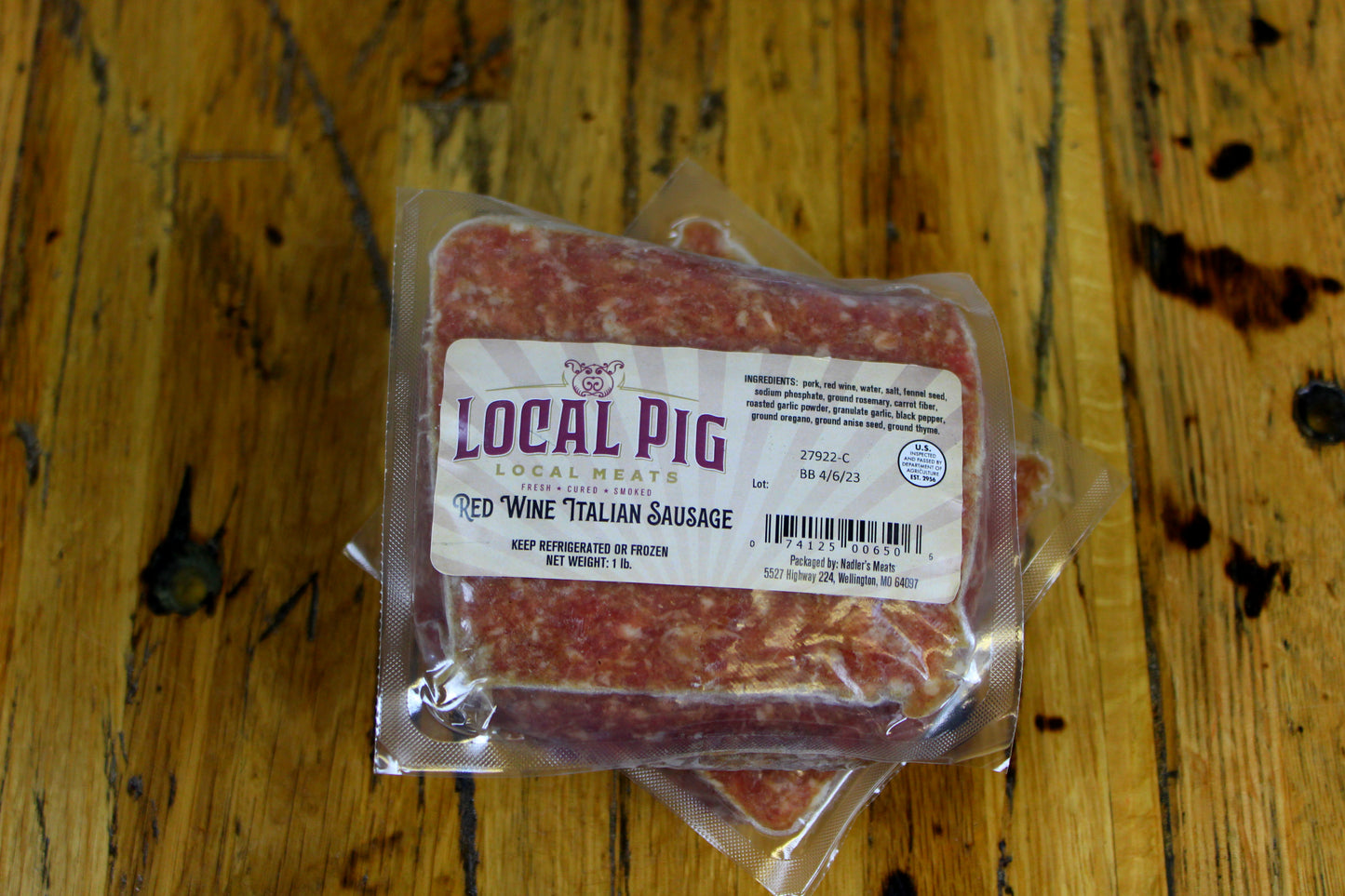 Red Wine Italian Sausage - Bulk - 24/1#