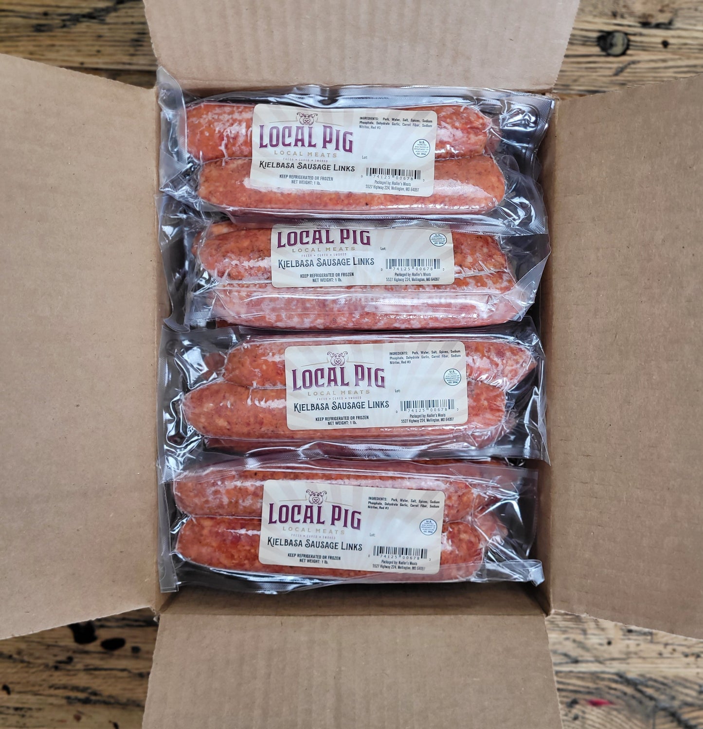 Kielbasa Sausage Links - 4oz link - 24 packs/cs