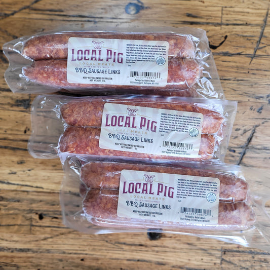 BBQ Sausage Links, 4 ounce link - 22.5lb Case