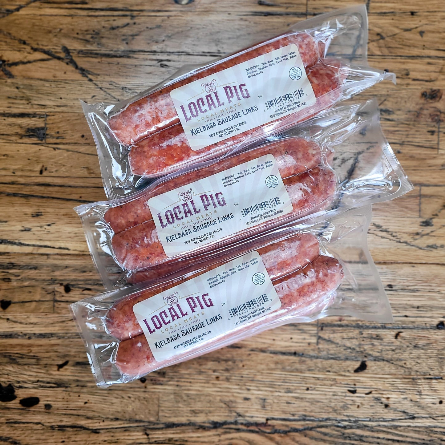 Kielbasa Sausage Links - 4oz link - 24 packs/cs